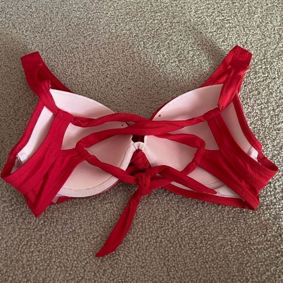 NWOT 38B Shade and Shore‎ Red Light Lift Bralette Bikini Top - Picture 2 of 6